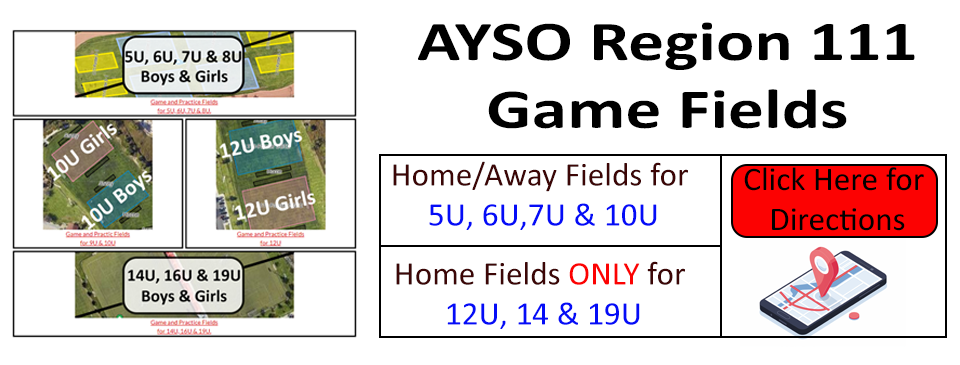 AYSO Game Fields